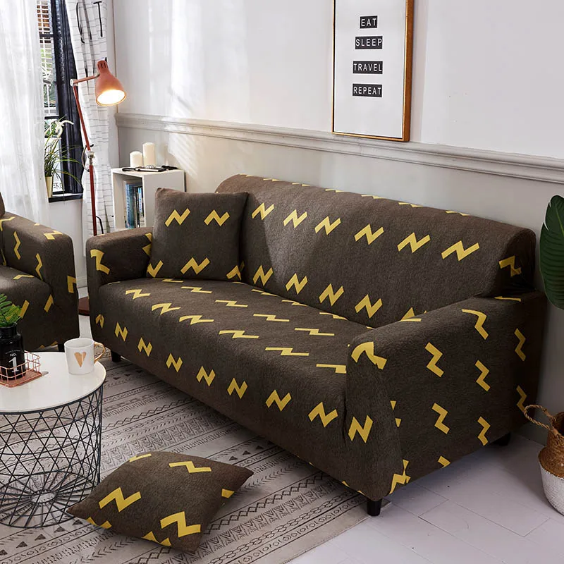 Spandex Slipcover Sofa Elastic Geometric Cover Universal Couch Covers for Living Room funda sofa copridivano 37 | Дом и сад