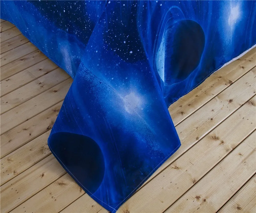Домашний текстиль Комплект постельного белья Galaxy 3D с изображением космоса и