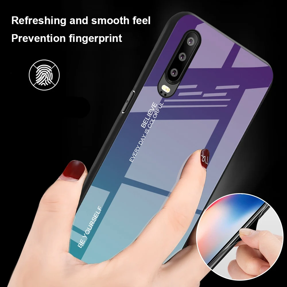 KISSCASE закаленное стекло чехол для телефона huawei Honor 8X mate 20 Pro 10 Lite P30 P Smart Z Nova 3 3i