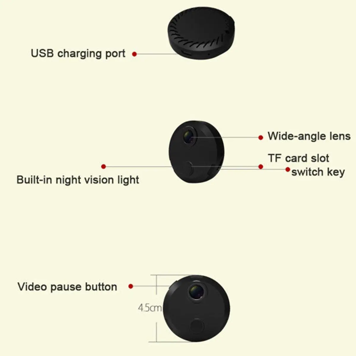 Hdq15 Мини Hd 1080 P беспроводной Wifi Ip для камеры наблюдения запись видеокамера Iphone