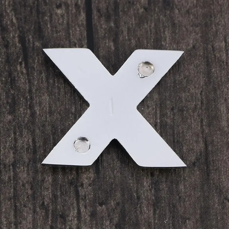 1 шт. модные стильные серебряные 3D DIY металлические буквы X Автомобильные