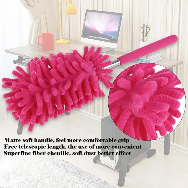 Scalable Duster Clean Brush Desktop Cleaning Telescopic Dusters Chenille | Дом и сад
