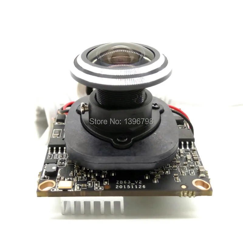 2MP H.264/H.265 IP камера модуль 1080P Мини CCTV 360 градусов широкоугольный Рыбий глаз