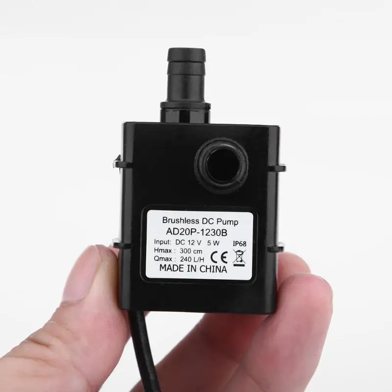 Водонепроницаемый мини Бесщеточный насос для масла и воды USB DC12V 5 Вт погружной