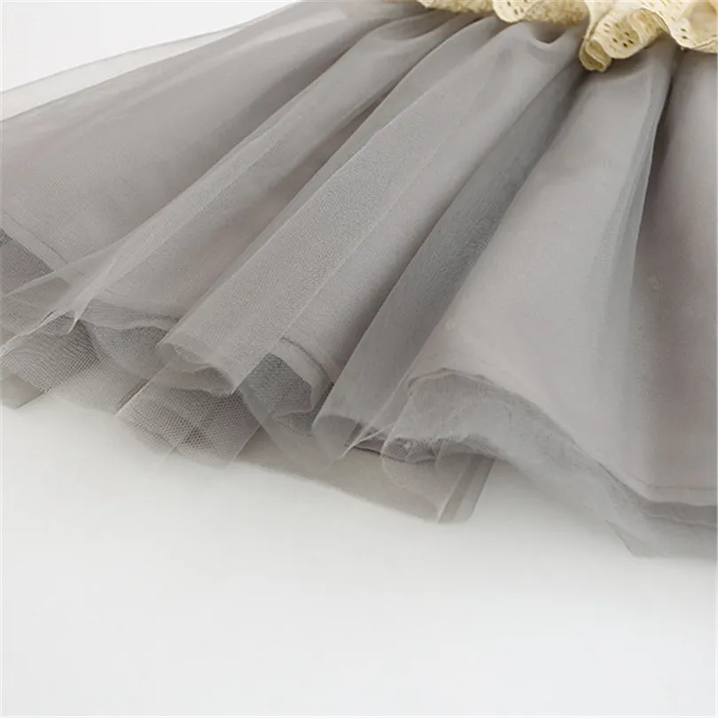 Mesh dress for girls sling lace edge ball gown 1-5Yrs Vestido de menina/Vestido bebe/Sukienka dziewczyny/Robe fille | Детская одежда и