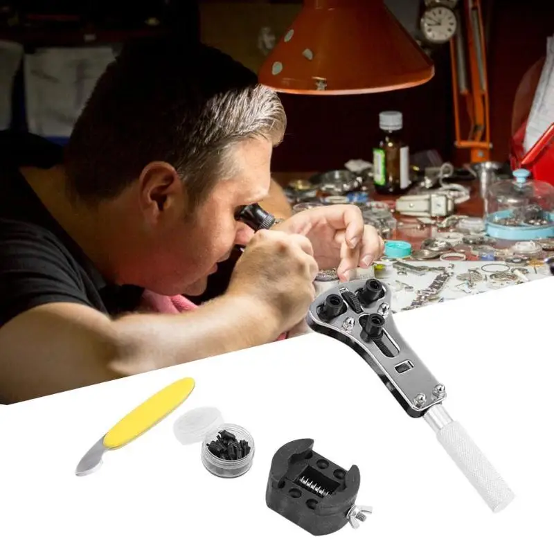 

7pcs Watch Repair Tool Kit Watch Back Case Opener Remover Wrench with Pins