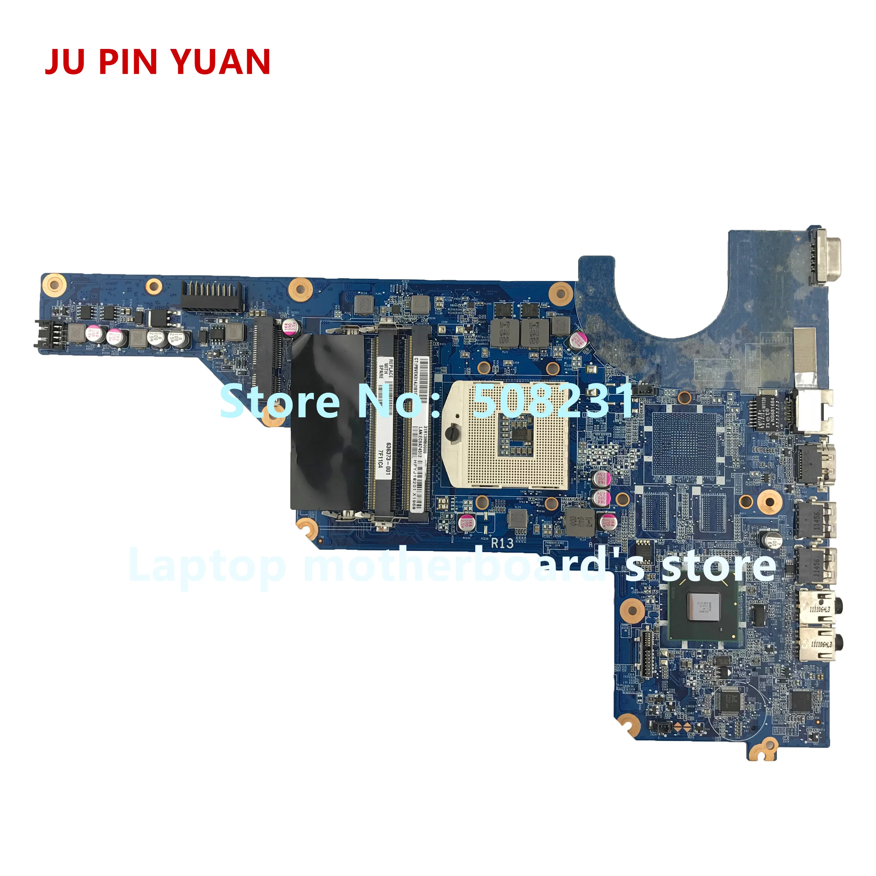 

Материнская плата JU PIN YUAN 636373-001 R13 DA0R13MB6E0 DA0R13MB6E1 для Pavilion G4 G6 G7, материнская плата для ноутбука, материнская плата для ноутбука HM65, G6, G7, G4-1000, для...