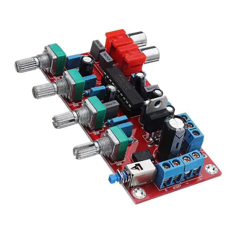 Lm1036 Op Amp Hifi усилитель предусилитель Регулятор громкости Tone Eq плата для усилителя