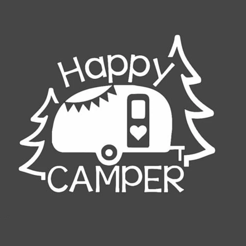 Happy Campers автомобильные наклейки аксессуары Кемпинг виниловые окно грузовик