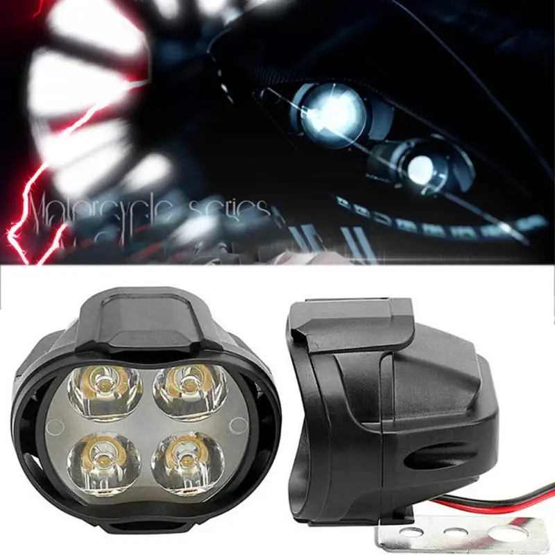 4 Led Автомобильная передняя фара пластиковая модная Передняя аксессуары светодиодный светильник для мотоцикла вспомогательный Тюнинг автомобиля универсальный