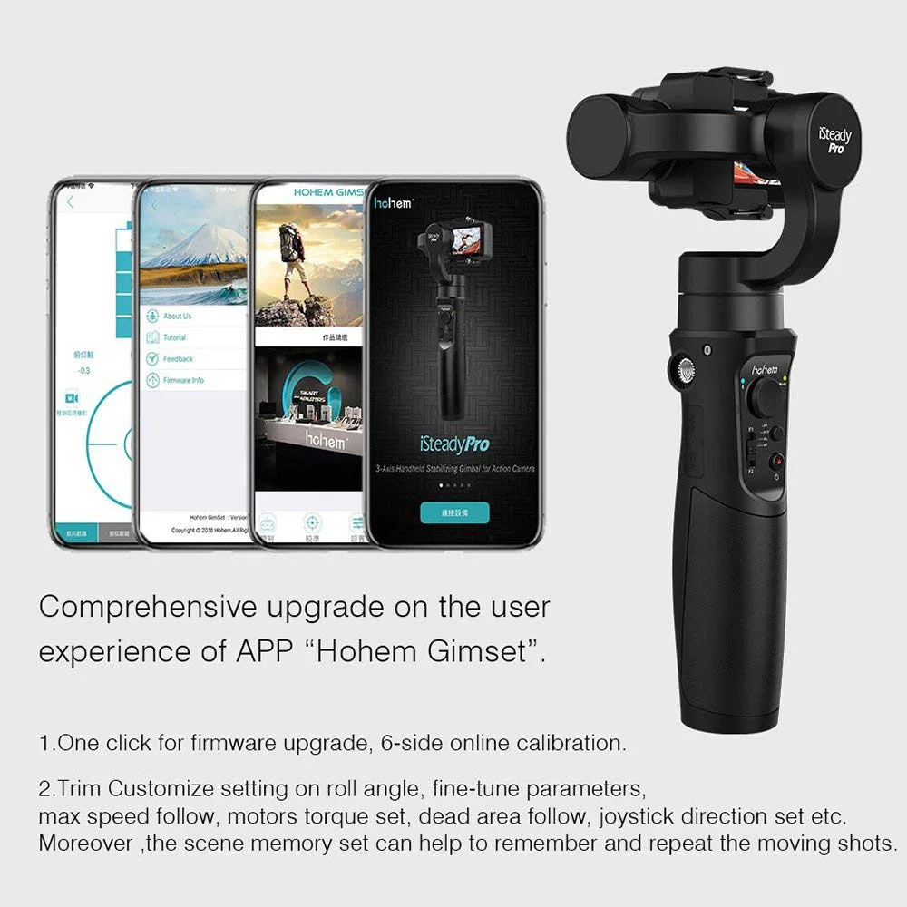 Hohem iSteady Pro 3 осевой ручной карданный стабилизатор для Gopro Hero 2018/6/5/4/3 +/3/Yi Cam 4 K/AEE/SJCAM