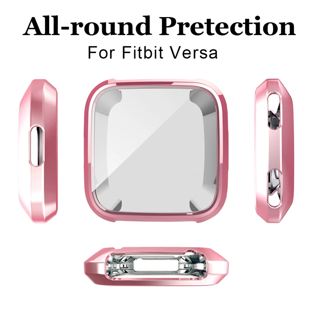 Новый 360 градусов защитный чехол для Fit bit Versa Band покрытие Coque Bit аксессуары часов