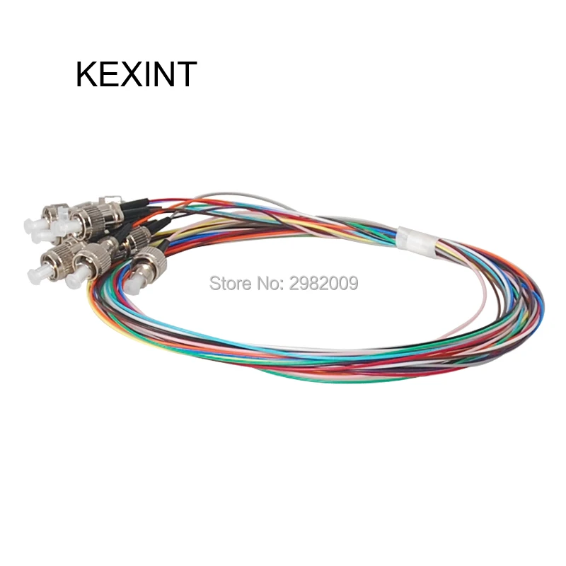 KEXINT пачка Pigtail 12 цветов FC/UPC SM 0 9 LSZH/PVC G657A1 G657A2 1 5 M SM: 9/125 мм: 50/125/10 шт.|Оптоволоконное