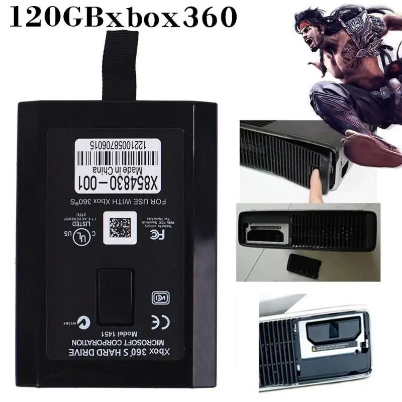 120 ГБ внутренний жесткий диск HDD для Microsoft Xbox 360 тонкий XBOX E консоль игровой