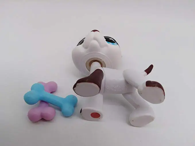 Great Dane Dog #577 White and Brown Spot Puppy Magnet on Foot Clear Peg With Mini Accessories | Игрушки и хобби