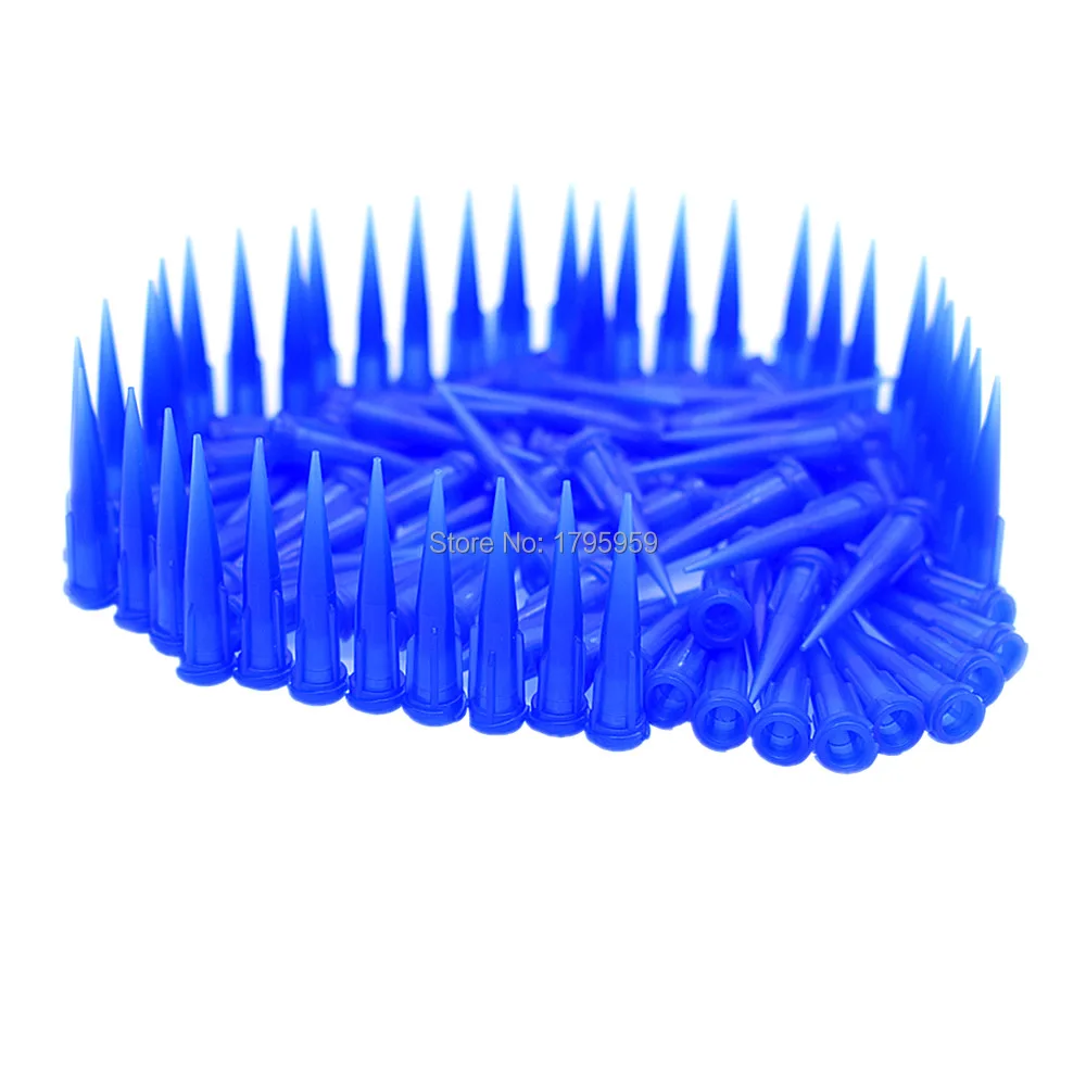 

100pcs 22G Plastic Tapered Dispensing Tips Adhesive Glue Dispensing Needle Liquid Glue Dispenser Tapered Blunt Tips Needles Set