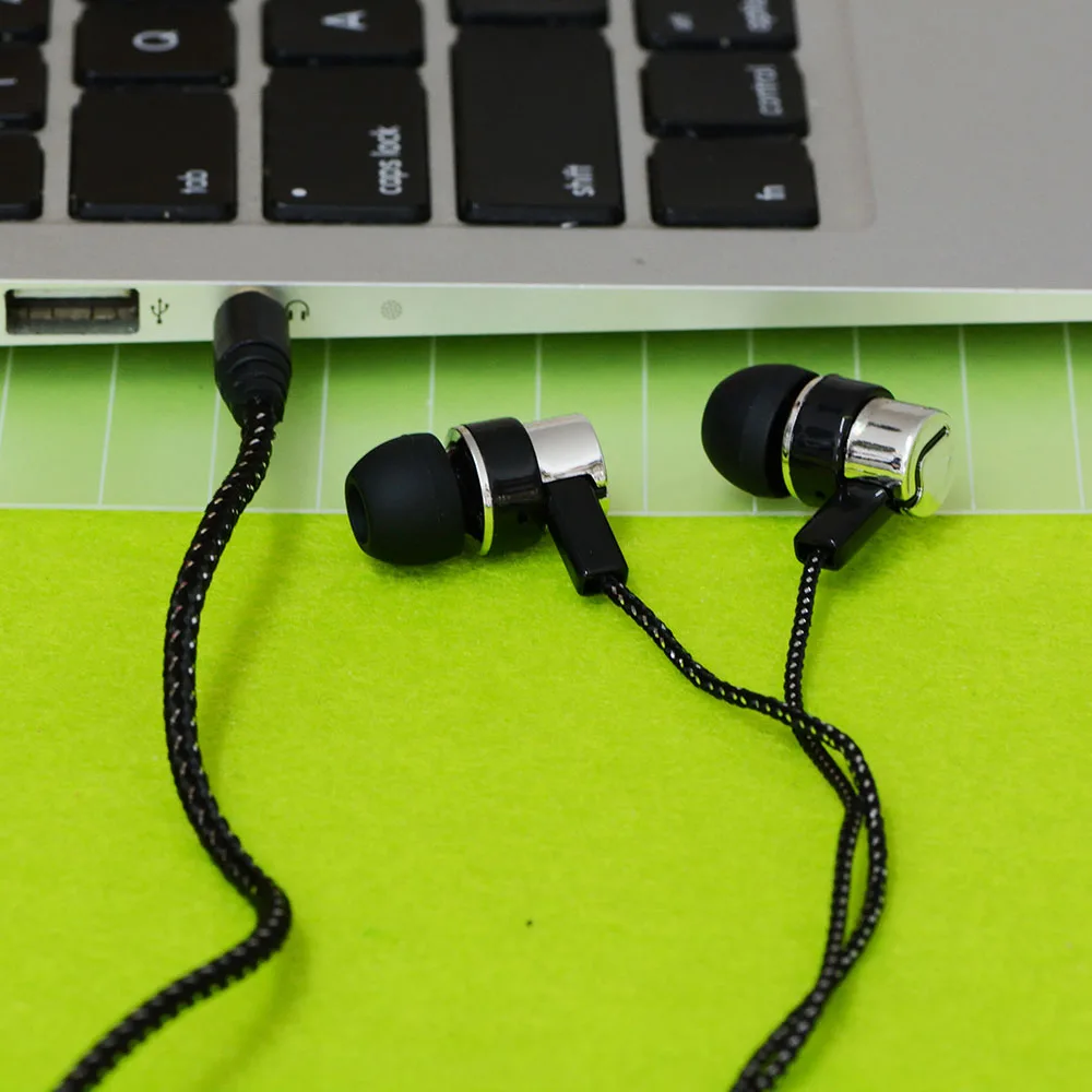 1 M наушник для смартфонов MP3 Шум) шумоизоляция стерео наушники отражающие волокна