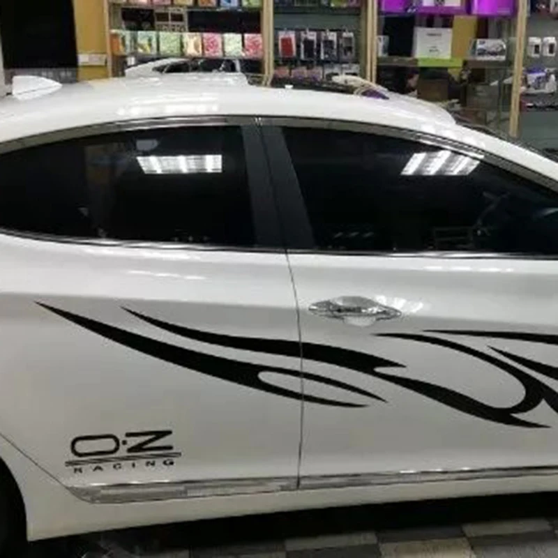 1 8 м черный BK Набор наклеек стайлинга автомобилей R всего тела декор винил