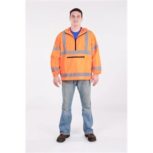 Универсальный Pro Wear UHV658X 4X O высокая видимость нейлон Packable Пуловер класса 3 4XL