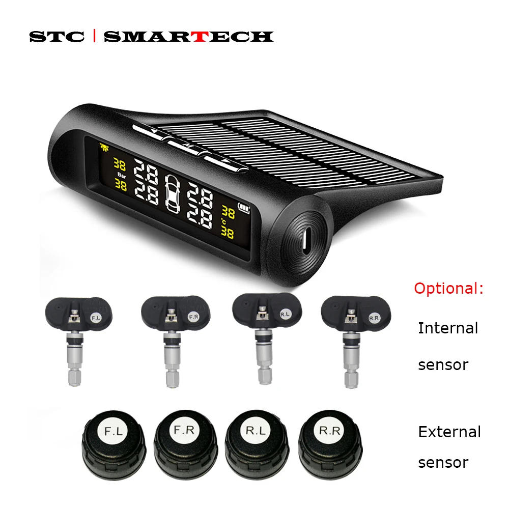 SMARTECH TPMS автомобильная система контроля давления в шинах солнечный дисплей 4