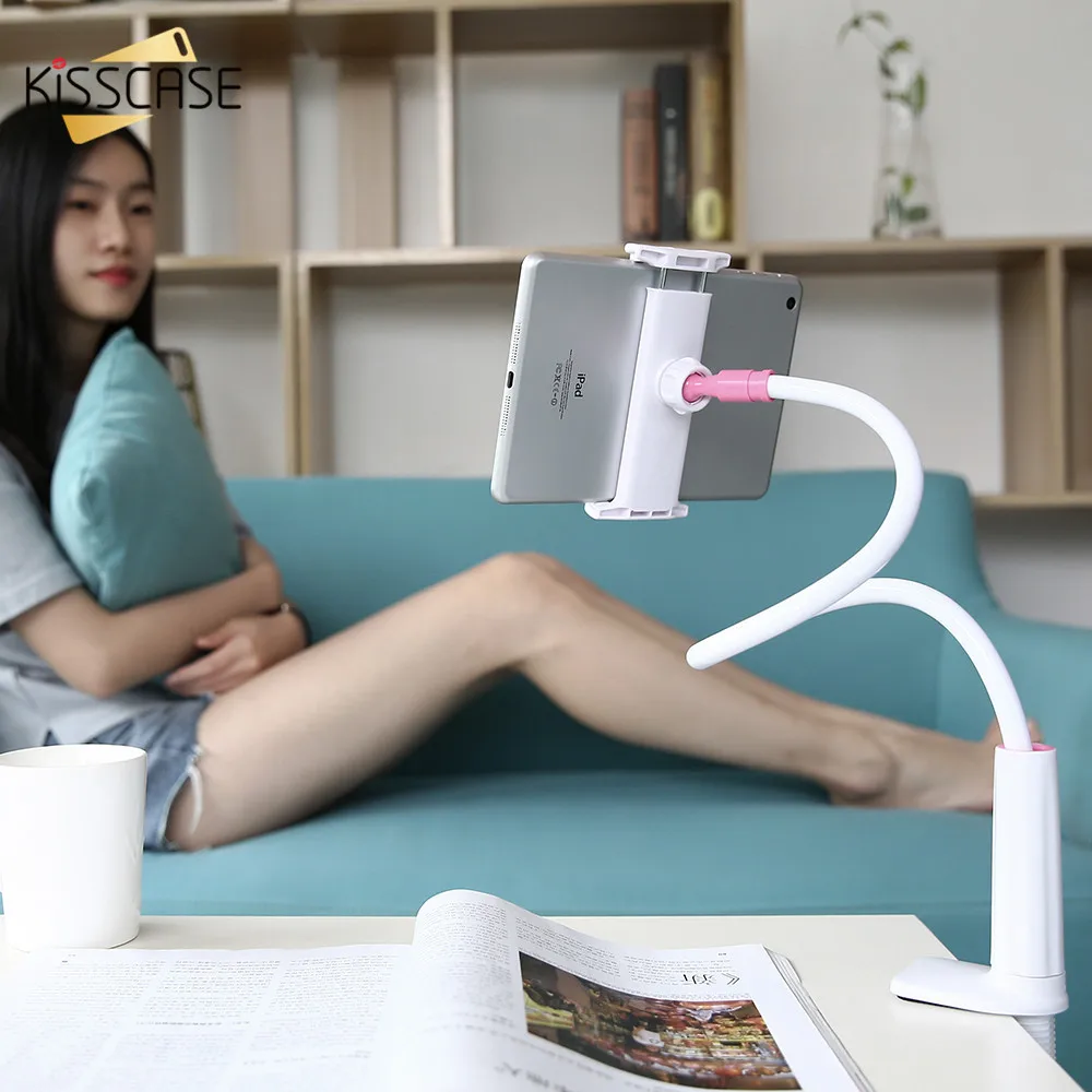 KISSCASE Universal Cell Phone Holder Flexible Long Arm lazy Desktop Tablet Mount Bracket For iPhone XS X Samsung | Мобильные