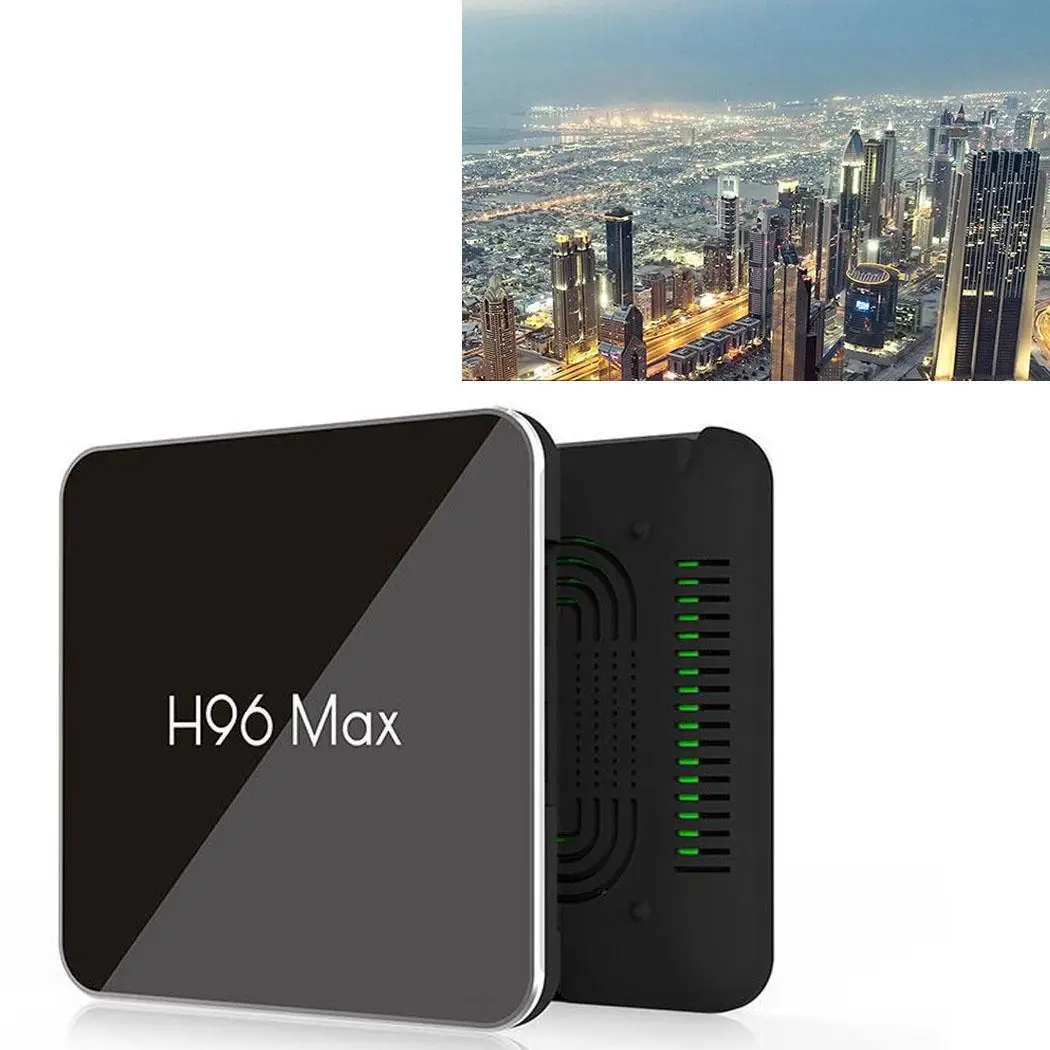 H96 MAX X2 1080 P декодер каналов кабельного телевидения 8 1 Box Smart tv плеер 2 Гб + 16 ГБ