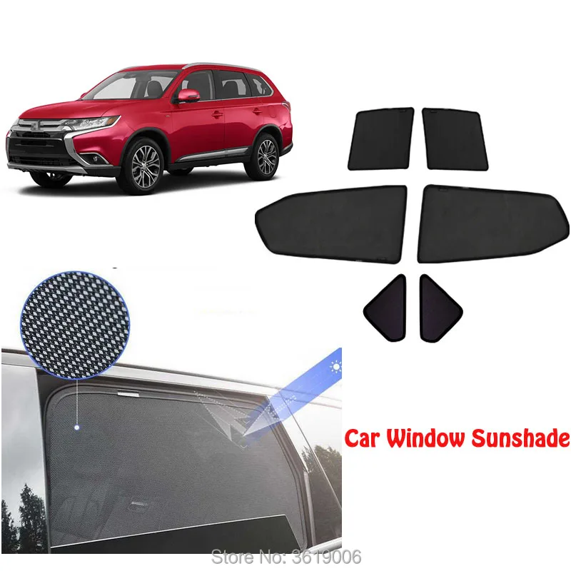 6 шт. магнитные автомобильные занавески для Mitsubishi Outlander 2016-2018 |