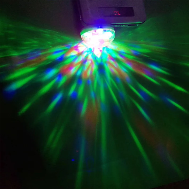 Минисветильник USB прожектор для дискотеки светодиодный RGB музыки сценическое