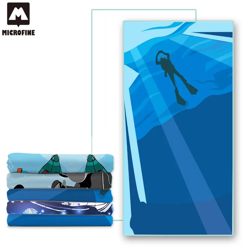 Microfine пляжное полотенце из микрофибры 100x180 для бассейна s Детский Большой Пляжный