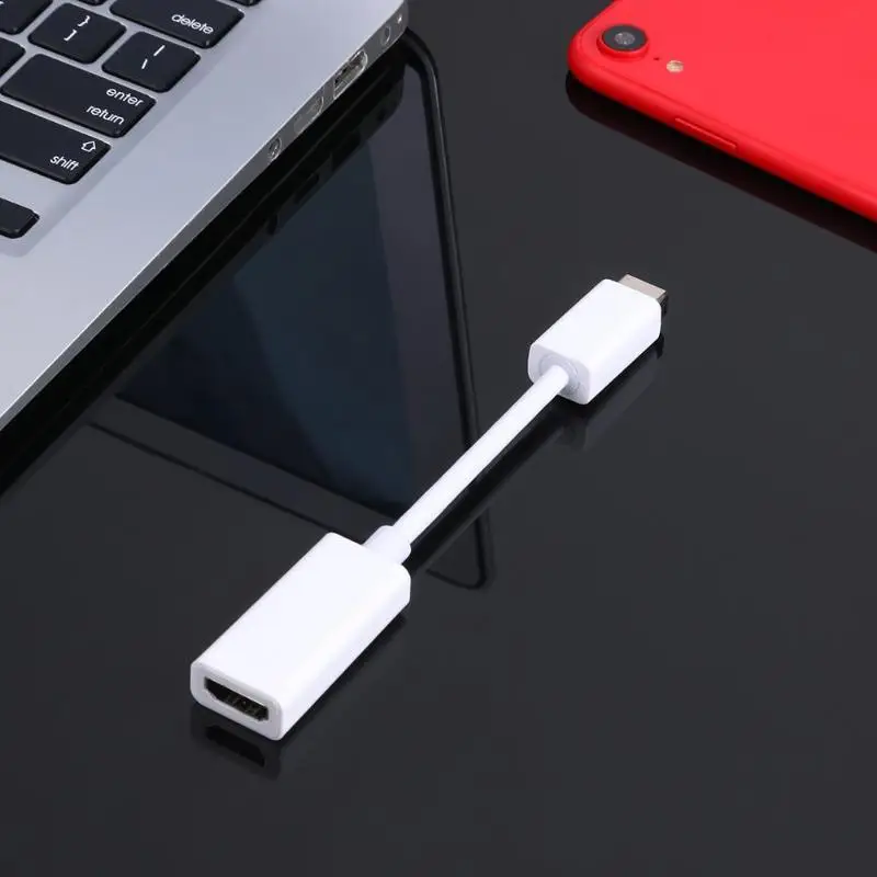 Переходник Mini DVI папа-HD мама для монитора видеоадаптера кабеля 1080P Apple Mac |