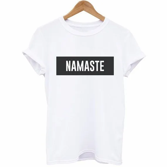 Футболка Namaste Tumblr футболка рубашка Хиппи одежда для хиппи Пилатес модные