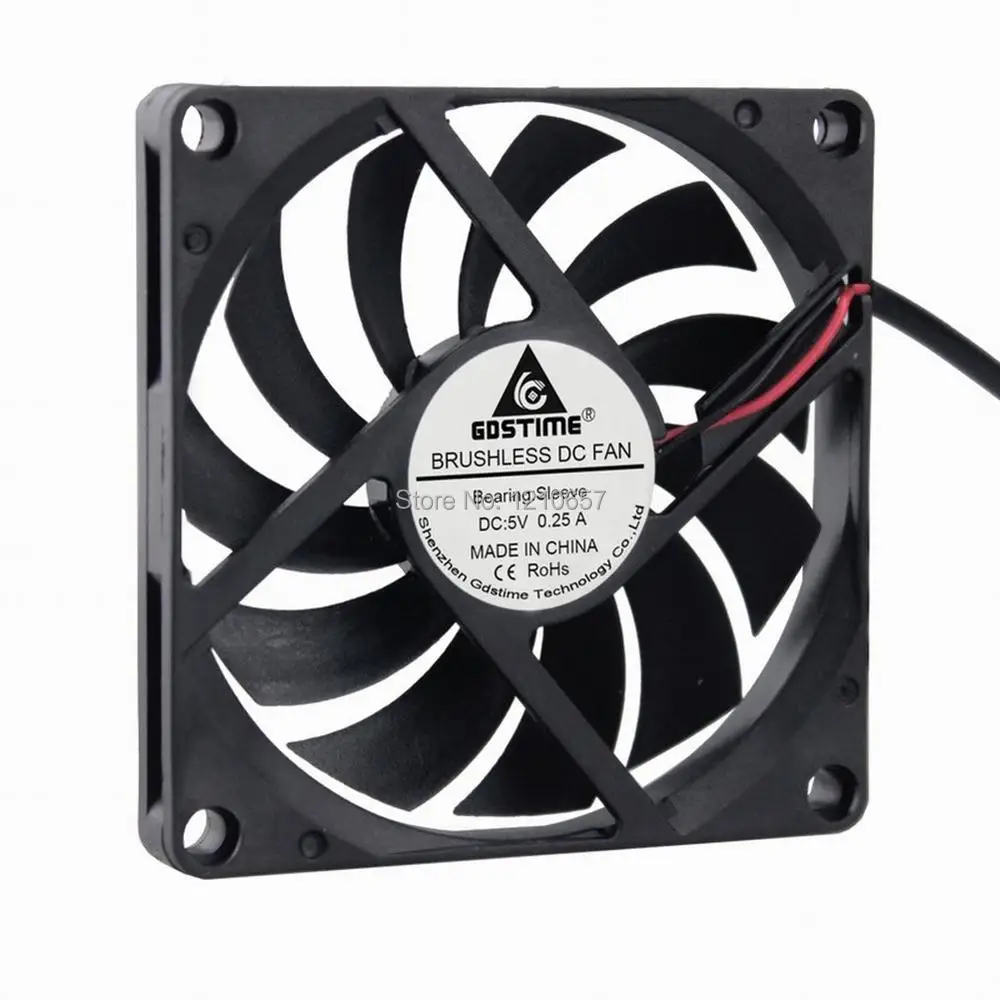 2 шт./партия USB коннектор Gdstime 8010S 80 мм 80x80x10 8 см 5 в постоянного тока|dc 5v fan|80mm usb fancooler