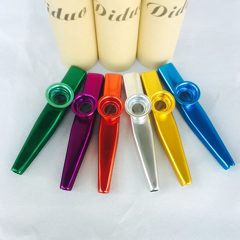 Zebra металлический казу легкий портативный инструмент для начинающих флейты