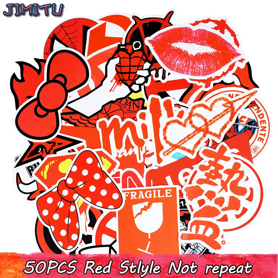 Наклейки граффити в красном стиле 50 шт./лот|stickers for kids|stickers forstickers style |