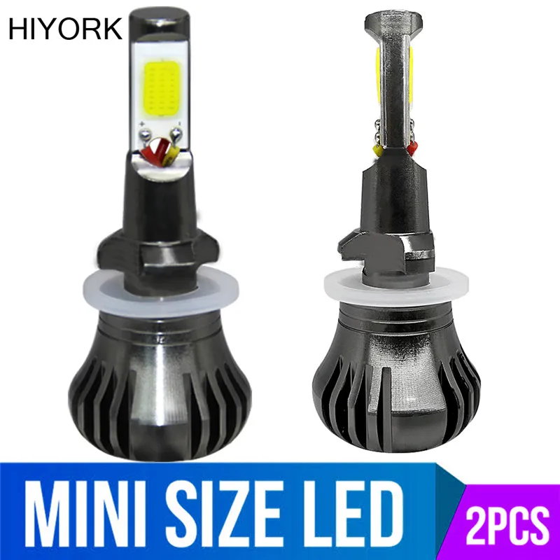 Hiyork 2 шт. Led H3 H11 H8 H9 H27 880 881 автомобильный противотуманный светильник двойной цвет белый желтый синий/голубой лед 12 В автомобильные аксессуары лампа Новинка