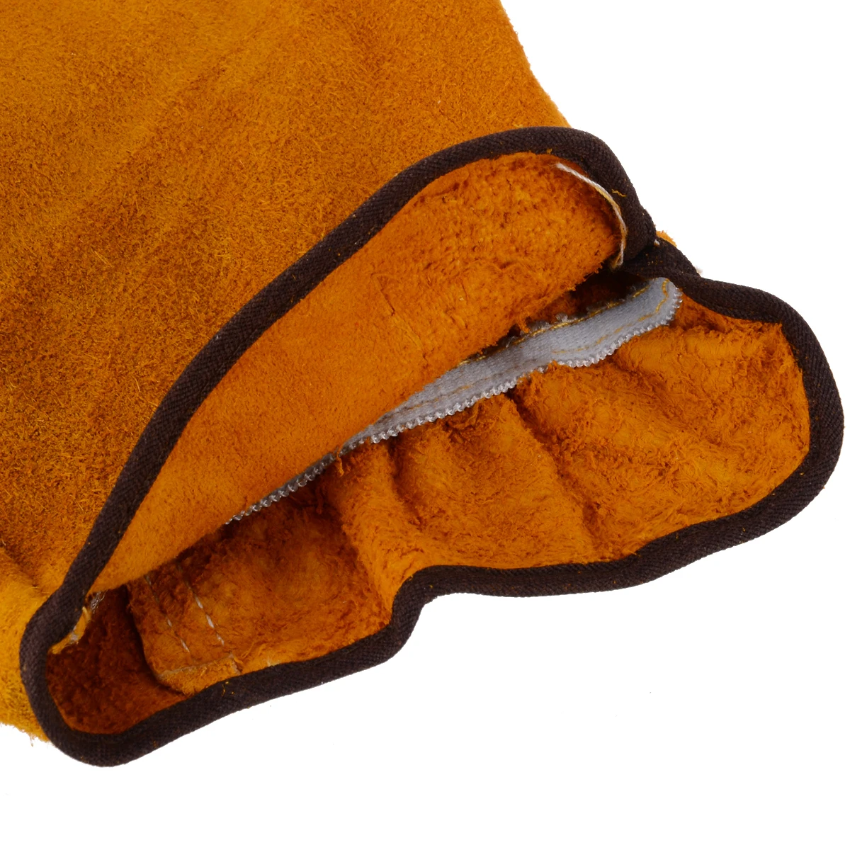 

1 Set Wear-Resistant Gardening Men's Working Safety Gloves Welding Protective Leather Household Gloves