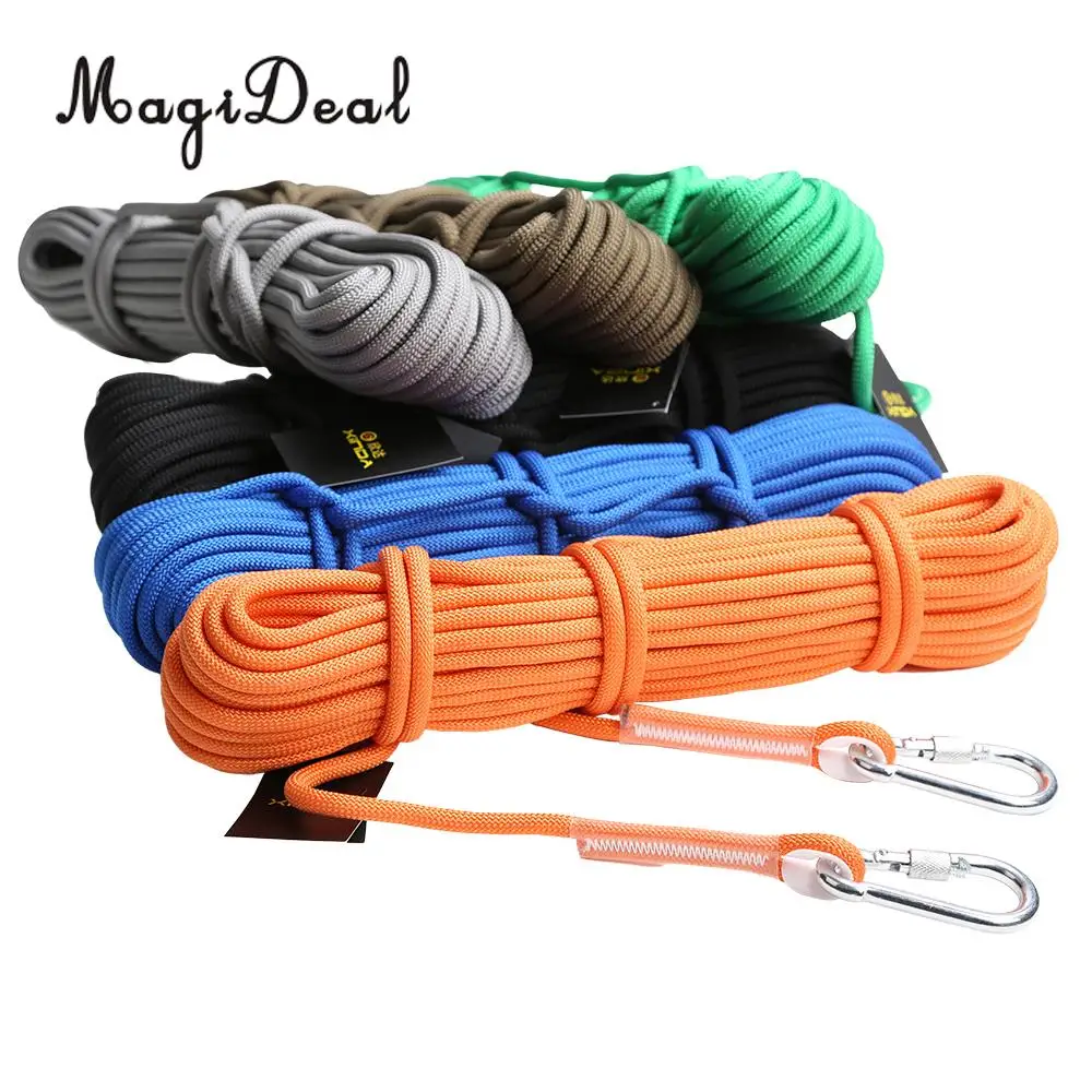 

MagiDeal 1200KG Outdoor Safety Rescue Escape Climbing Rope Accessory Cord 10m for Rock Tree Climbing Rescue Expeditions Caving