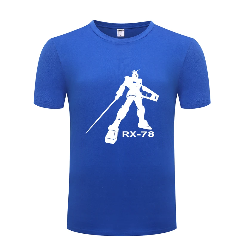EXIA Gundam RX-78 Anime Cartoon Men's T-Shirt T Shirt Men 2018 New Short Sleeve O Neck Cotton Casual Top Tee | Мужская одежда