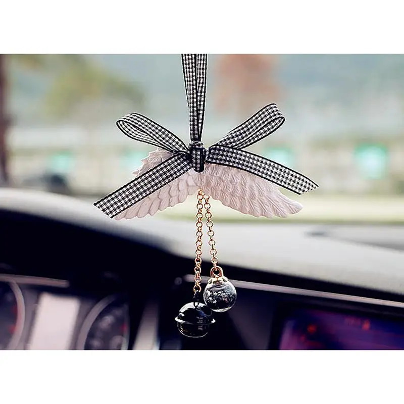 Beautiful Car Pendant Angel Wing Auto Rear View Mirror Hanging High Quality Interior Accessory Ornament | Автомобили и мотоциклы