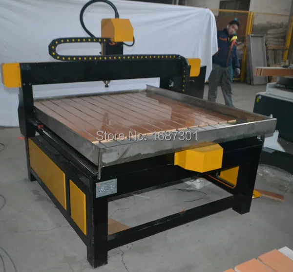 4 оси мм 1200*1200 2.2kw шпиндель водяного охлаждения фрезерные станки 3D гравировка ЧПУ