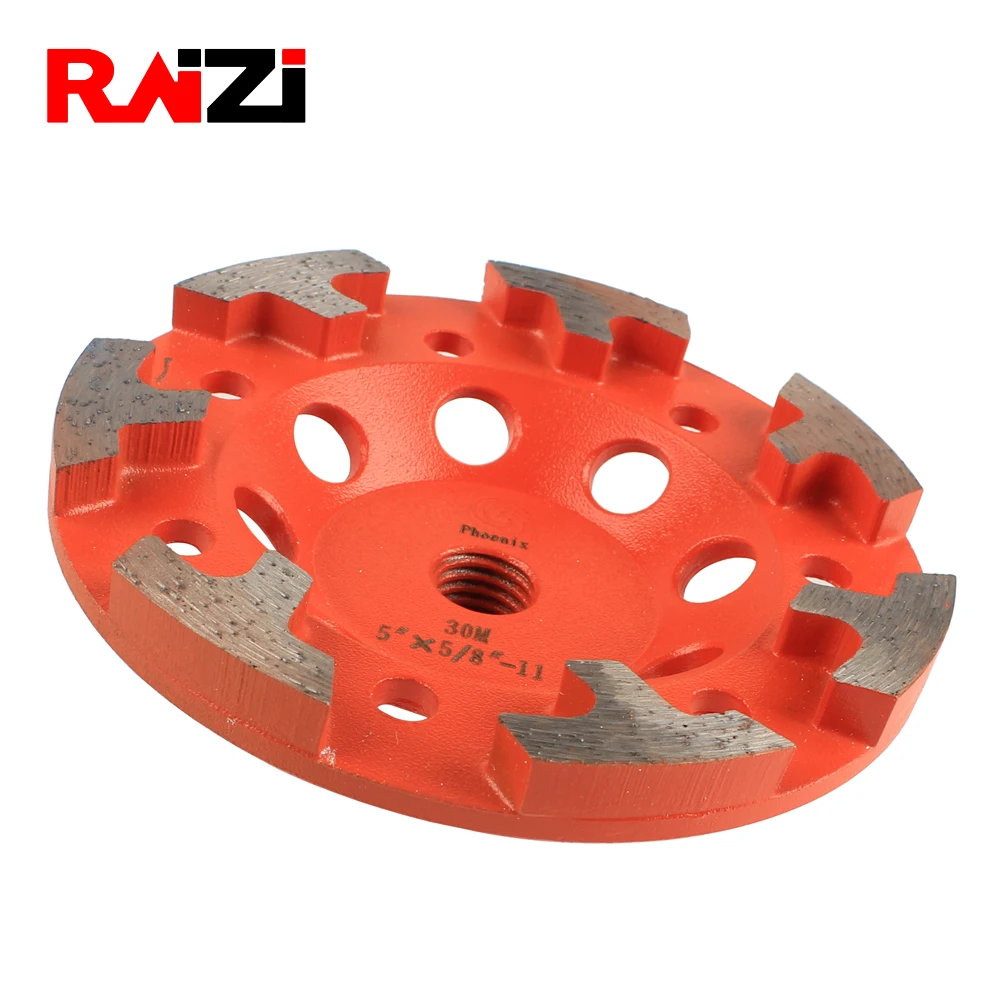 Raizi 5 7 дюймов Midium Bond 30 # бетонный алмазный шлифовальный станок для угловой