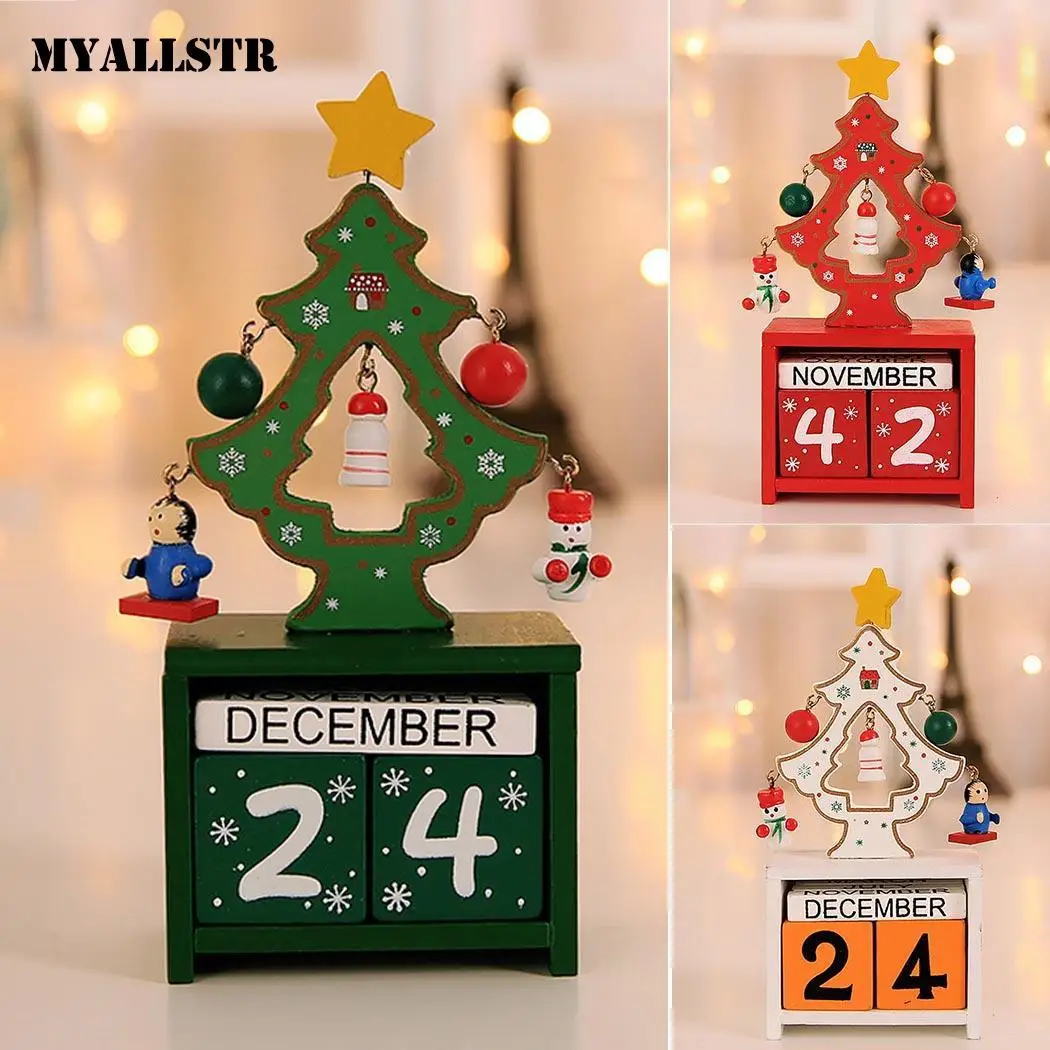 Деревянные рождественские украшения для дома белые красных украшений вечерние