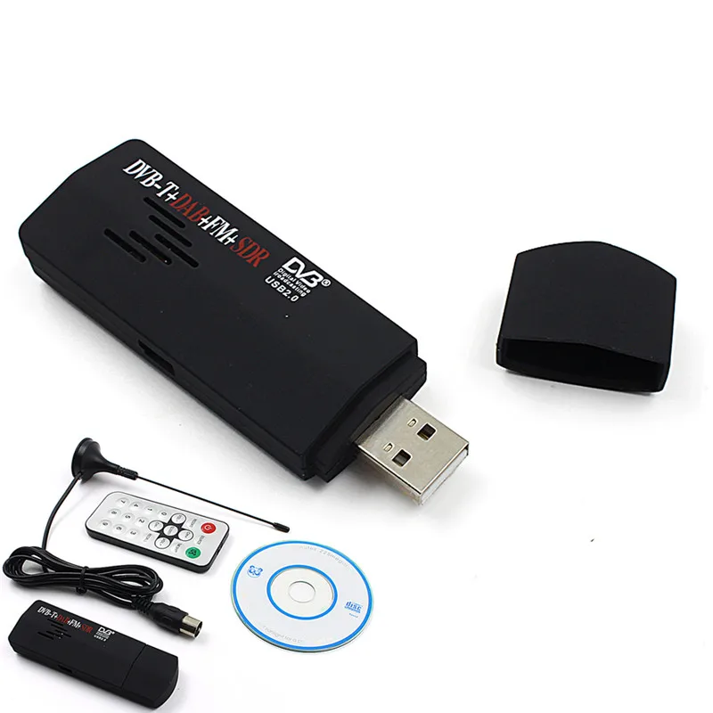 FM HD ТВ тюнер приемник палка RTL2832U + USB2.0 цифровой DVB T SDR DAB R820T N6L1|Спутниковое ТВ| |