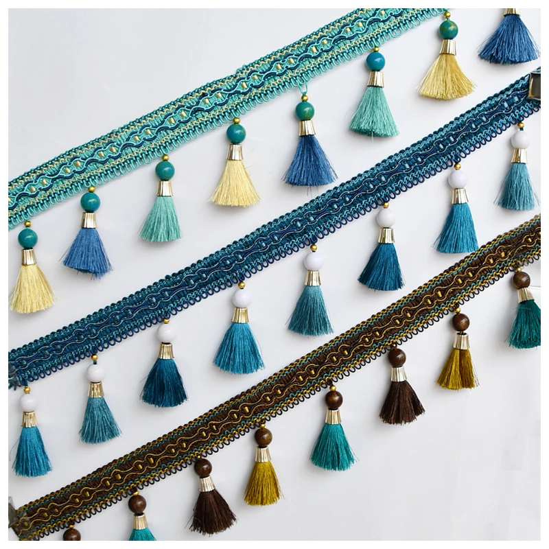 

YY-tesco 15yard/lot 9.5cm Wide Curtain Trim Fringe Tassel Fringe Trimming Diy Clothing Skirt Home Textile Decorative Lace Ribbon