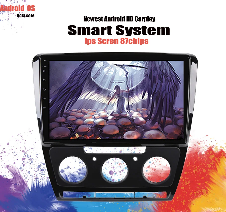 2din 10 1 &quotAndroid 0 Octa 8 Core 6 + 128G Автомобильный DVD радио плеер для 2007 2014 Volkswagen SKODA Octavia