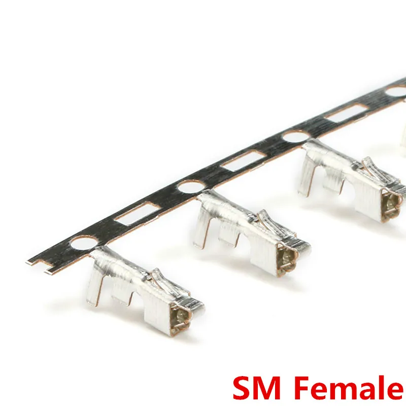 100 шт./лот SM медный обжимной терминал для SM/JST 2pin / 3pin 4pin 5pin разъем пластиковый
