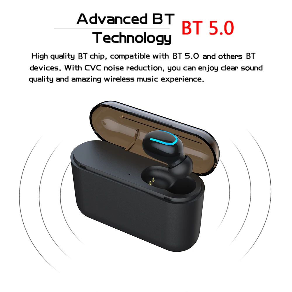 HBQ Q32 TWS беспроводные Bluetooth наушники BT5.0 гарнитура магнитные музыкальные с портом S