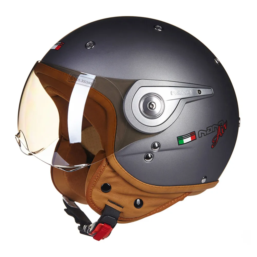 BEON NANO moto rcycle шлем Chopper 3/4 с открытым лицом винтажный Casque Casco cicleta Capacete унисекс