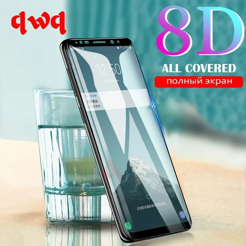 8D защита для экрана Samsung Galaxy S9 S8 A6 A8 Plus A750 A7 2018 S7 Edge защитный чехол из закаленного