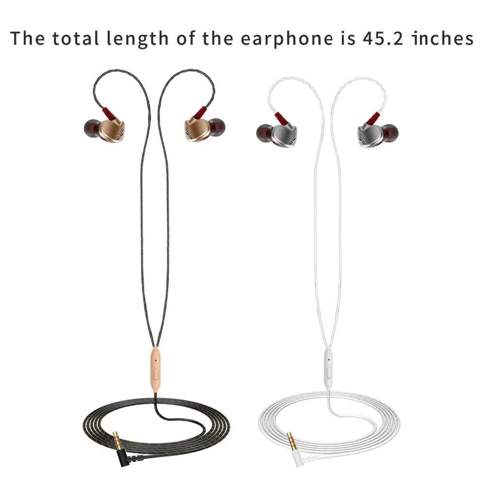 

Earphone Earbud Bass In-e=Ear HIFI Stereo With Mic Music Headpset Smart Quality Fone De Ouvido For Iphone Xiaomi